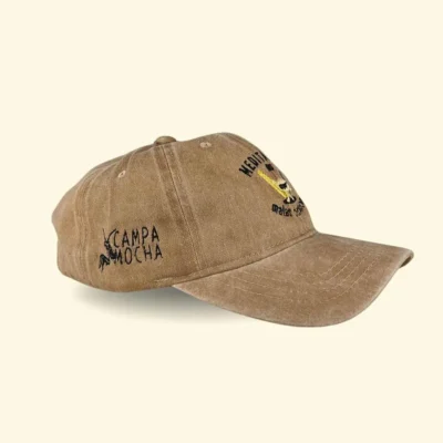 Gorra beige algodon frase Gorra beige algodon