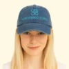 Gorra gris unisex algodón