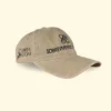 gorra caquí algodón con frase