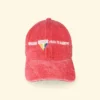 Gorra roja deslavada queer