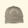 Gorra algodón con frase bordada Gorra algodón verde